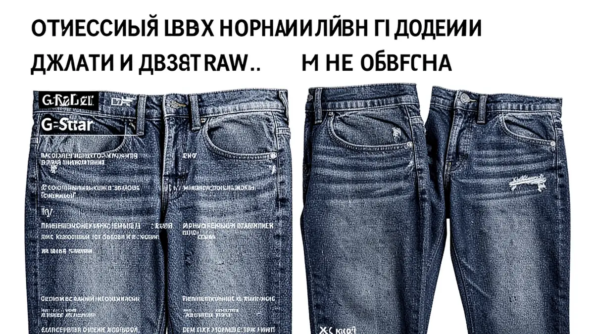 Отличия швов на оригинальных и поддельных джинсах G-Star RAW: как не ошибиться