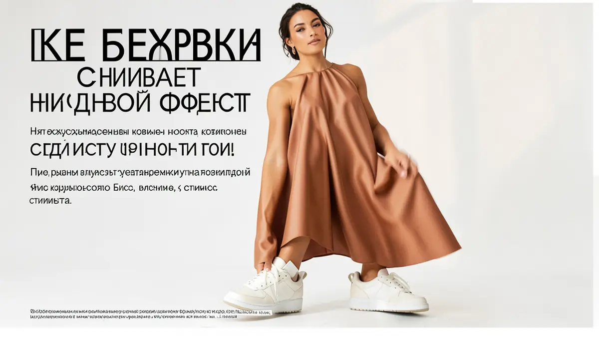 Как бежевые кроссовки усиливают нюдовый эффект с платьем в тон кожи — советы стилиста