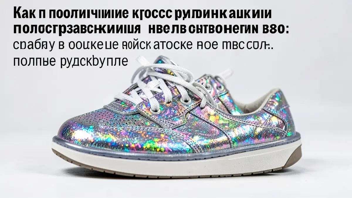 Как правильно чистить кроссовки с голографическими и металлизированными вставками: полное руководство