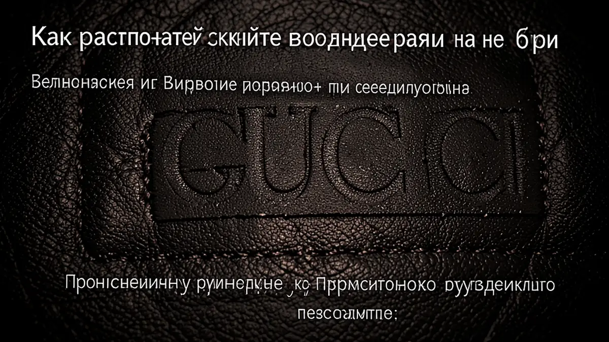 Как распознать скрытые водяные знаки на бирках Gucci при специальном освещении — практическое руководство