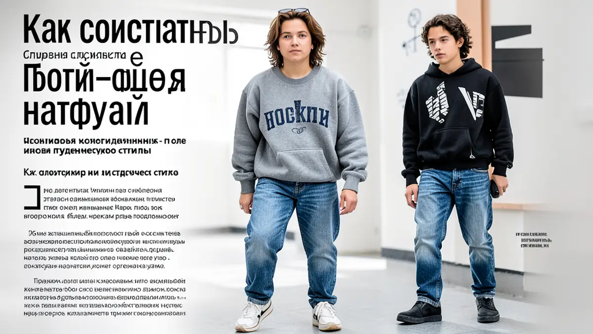Как сочетать джинсы-бойфренды, свитшот и слипоны для идеального студенческого стиля