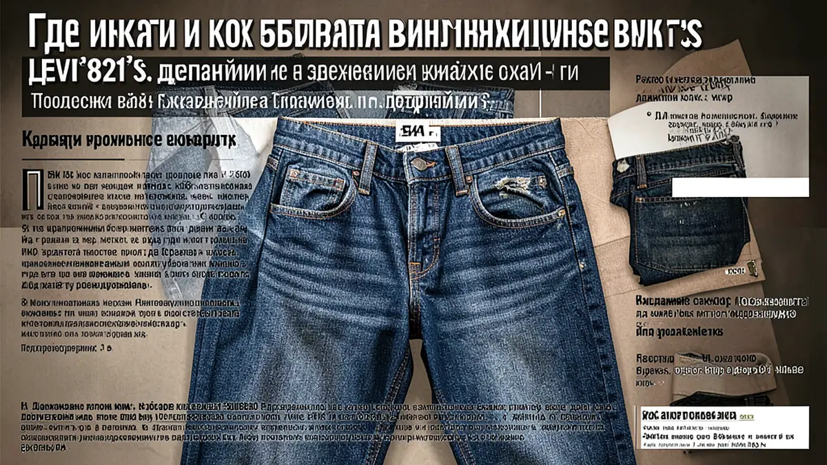 Где искать и как выбирать качественные винтажные джинсы Levi’s: подробный гид