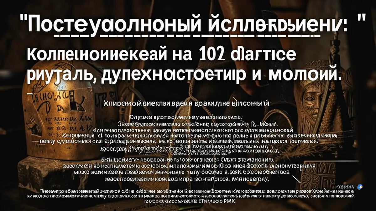 Постсекулярные исследования коллекционирования: ритуалы, духовность и модели
