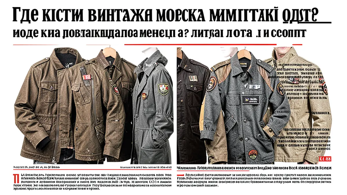 Где найти винтажную морскую и милитари одежду: лучшие места и советы