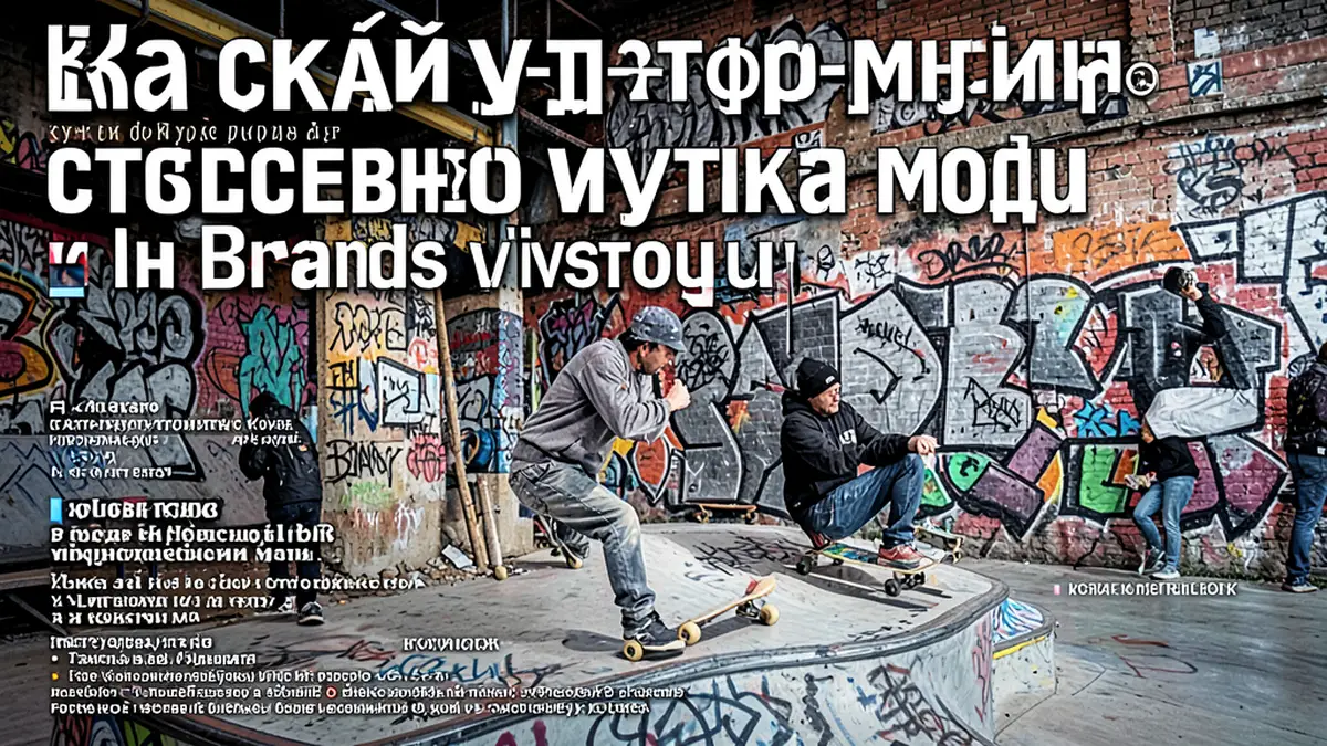 Как скейт-культура формирует современную уличную моду и бренды lifestyle