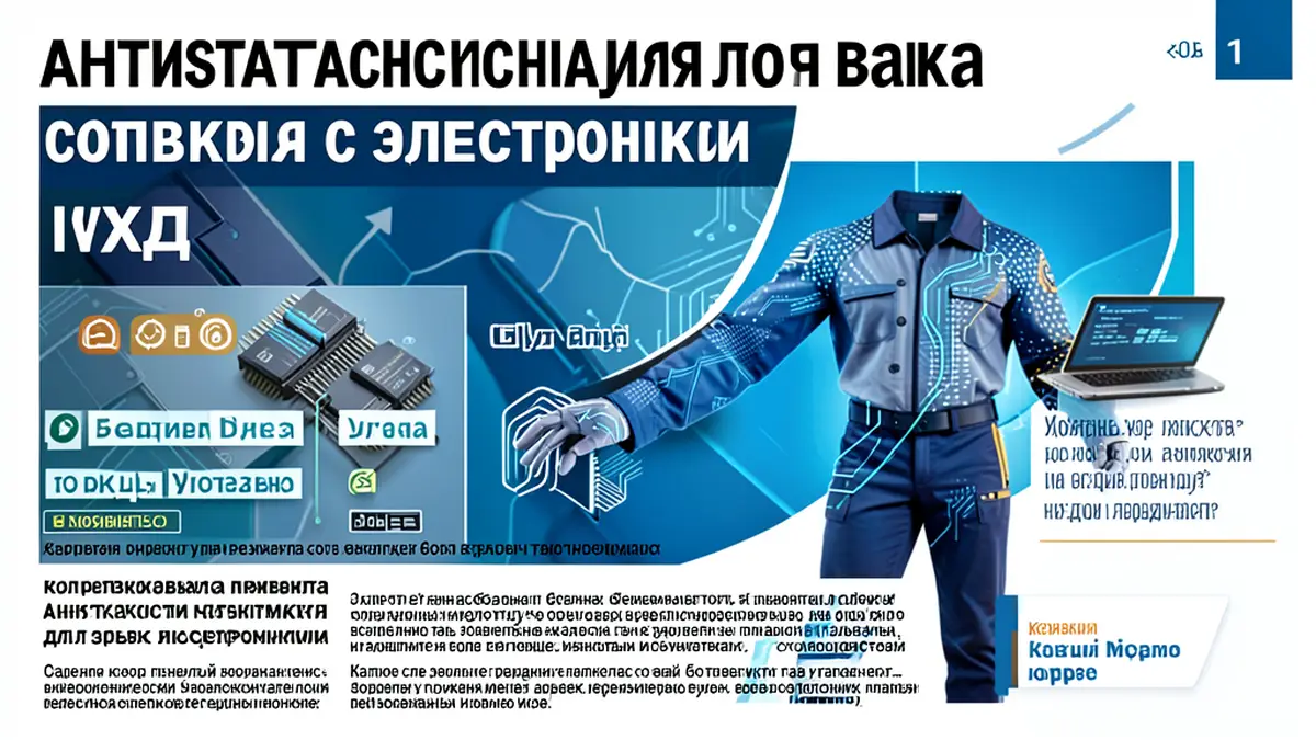 Антистатическая одежда для работы с электроникой: выбор, стандарты и уход