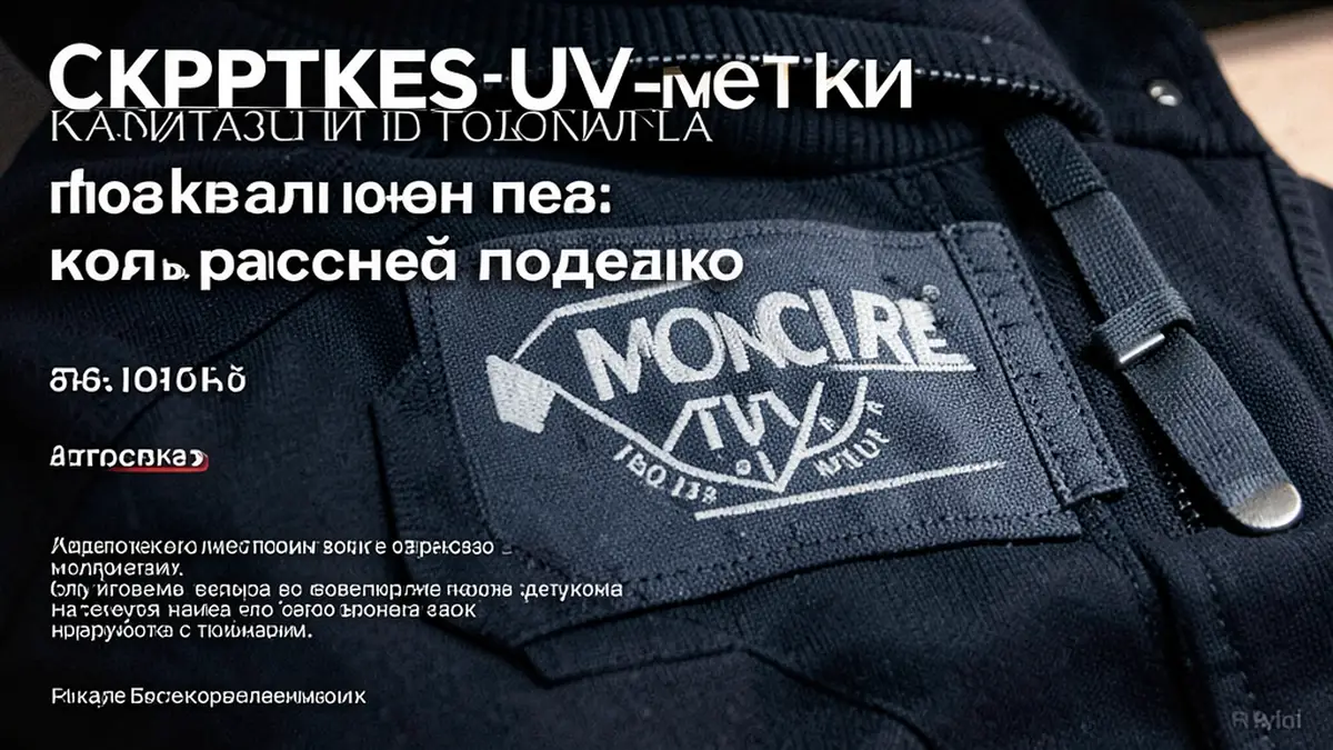 Скрытые UV-метки на бирках Moncler: как распознать подделку