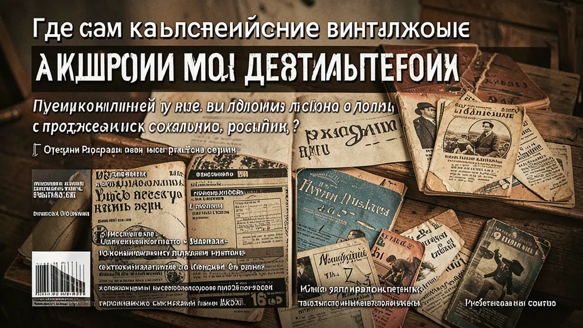 Где искать качественные винтажные альбомы и каталоги мод прошлых десятилетий: практические советы