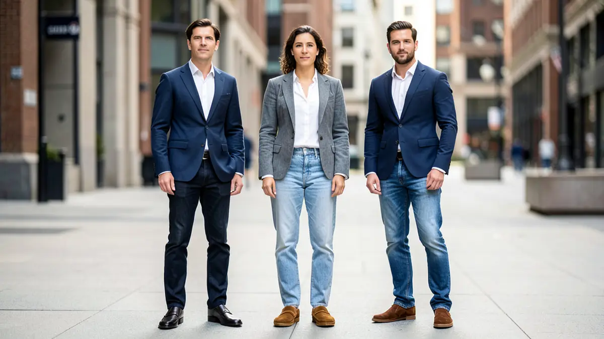 Модный гид: как сочетать джинсы, пиджак и мокасины для smart casual