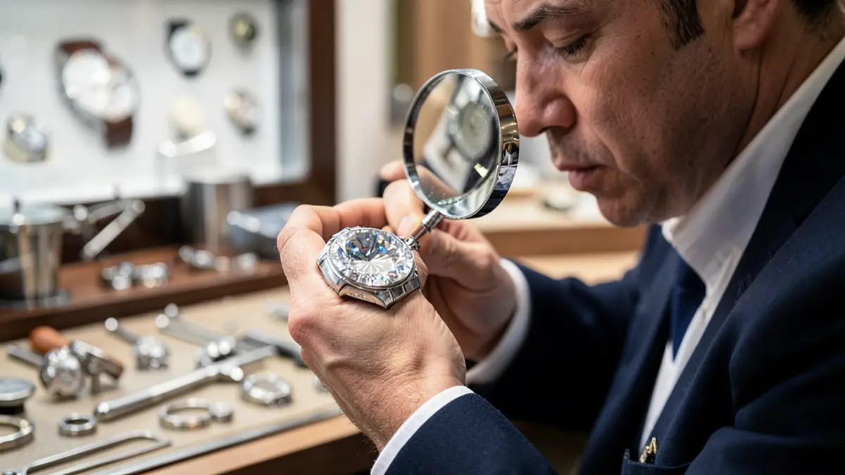 Как эксперт проверяет сапфировое стекло в подлинных часах Cartier — практическое руководство