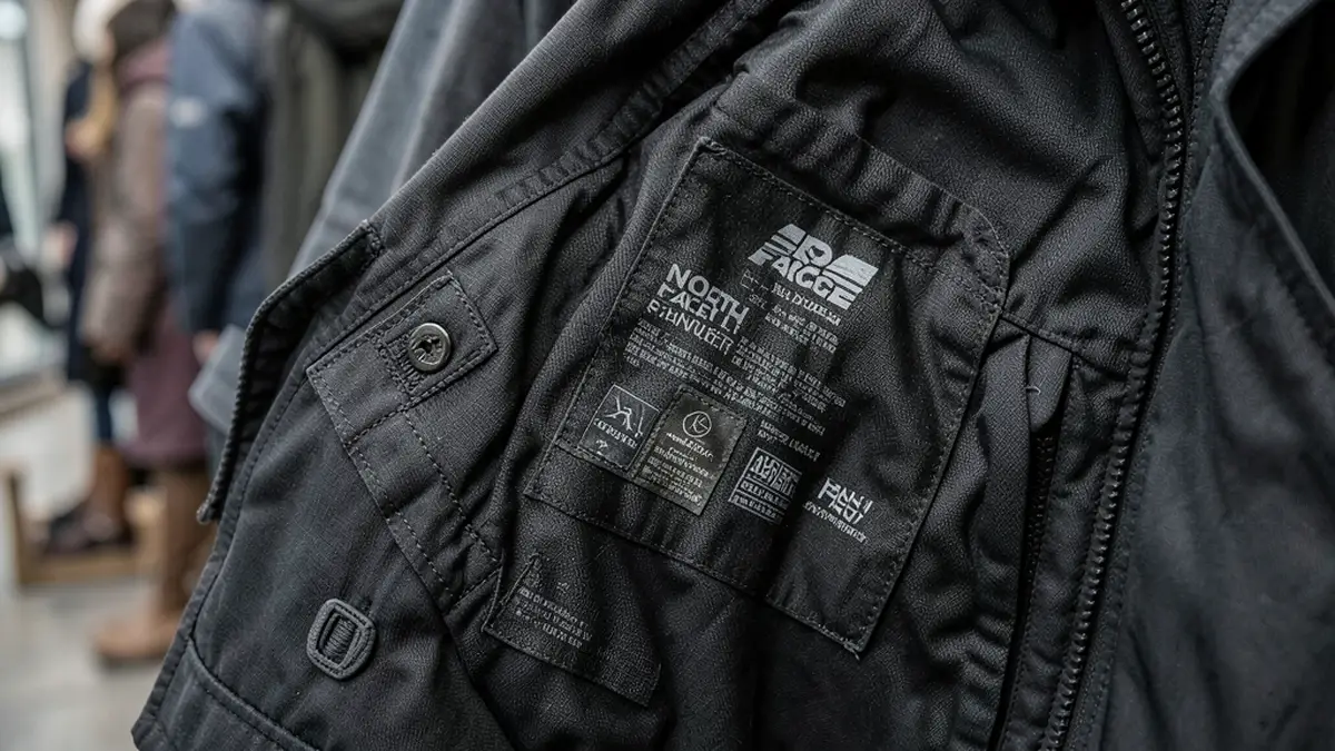 Как отличить оригинал: маркеры на подкладке курток The North Face