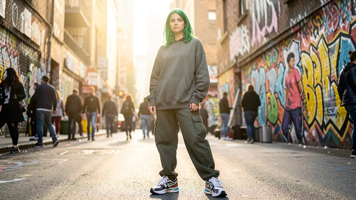 Билли Айлиш в оверсайз-одежде и Air Max 95: стиль и комфорт в одном образе