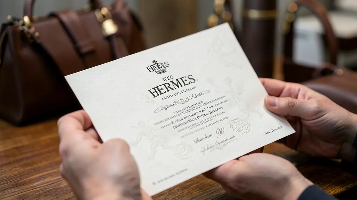 Как проверить подлинность сертификата Hermès: роль водяных знаков
