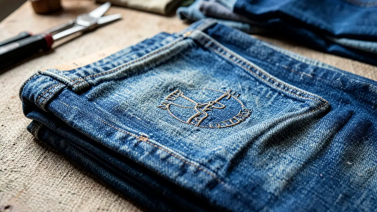 Как отличить оригинальные джинсы Evisu: проверка по селведж-дениму и вышивке